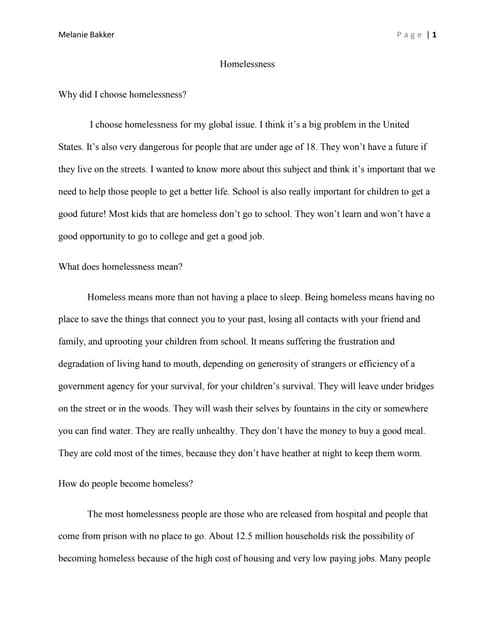 research papers on homelessness